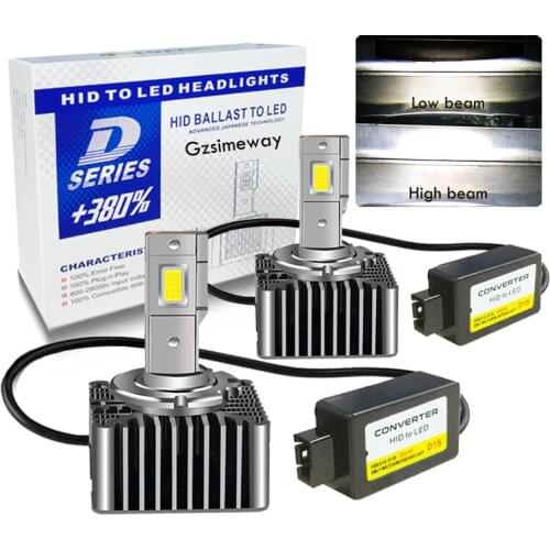 Canbus LED D1S D3S Bulb D4S D2R D2S D5S D8S Car Headlight for Replacement Original HID Lamp 12V 6000K Plug & Play Error Free