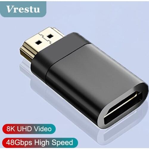 20Pin Magnetic Auto Hdmi-compatible V2.1 Adaptor Male to Female 2K 144Hz 4K 8K 60Hz Cable Converter HDR eARC 3D Visual Ultra HD