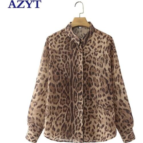 Блузки с принтом AZYT China At AliExpress