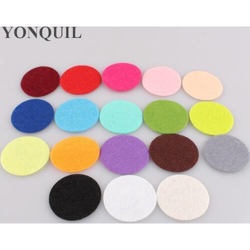 Free Shipping Many Color 4.0Cm Round Felt Accessory Patch Circle Felt Pads DIY Flower Material $9.28/LOT 1000PCS/LOT