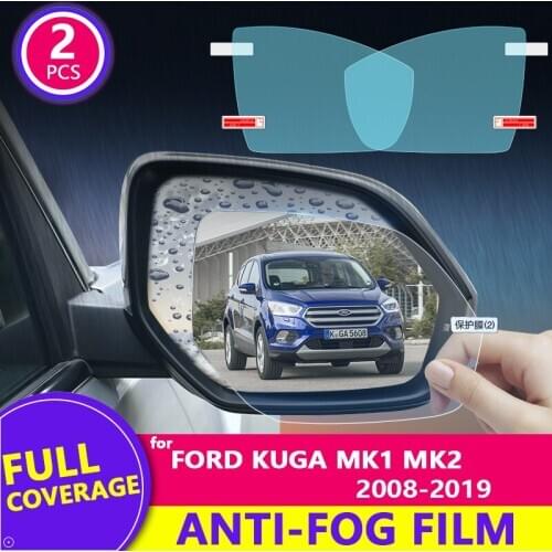 For Ford KUGA 2008-2019 MK1 MK2 2018 Rearview Mirror Film HD Anti-Fog Anti-Scratch Rainproof Auto Mirror Sticker Car Accessories