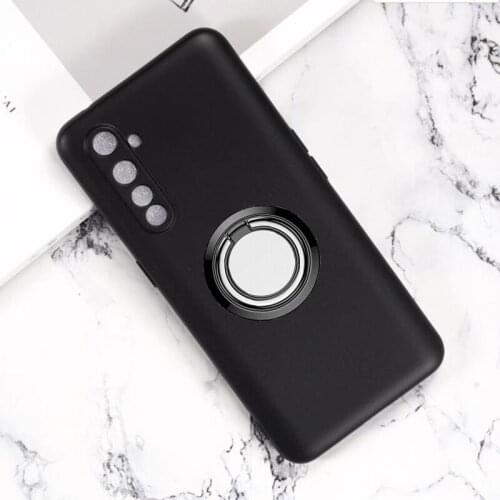 For OPPO Realme X50 Pro 5G Back Ring Holder Bracket Phone Case Cover Phone TPU Soft Silicone Cases for Realme X50 Pro 5G 6.44"