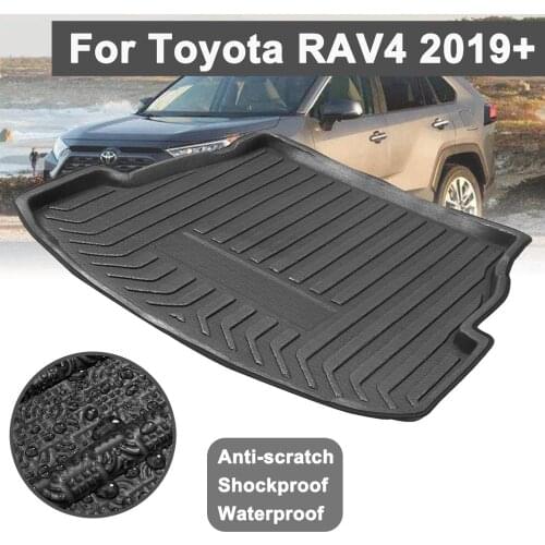 For Toyota RAV4 2019+ Car Rear Trunk Boot Liner Cargo Mat Luggage Tray Floor Carpet Mud Protector Replacement Car Accessories