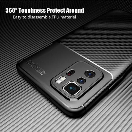 For Xiaomi Redmi Note 10 Pro 5G Case Cover Shockproof Soft Silicone TPU Bumper Smooth Back Phone Cover Redmi Note 10 Pro 5G Case