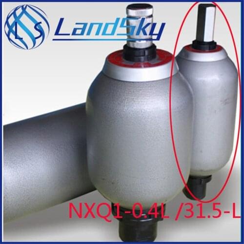 Good Quality Hydraulic Accumulator Horizontal Nitrogen Bladder NXQ-0.4/20-L Volume 0.4L Pressure 200bar