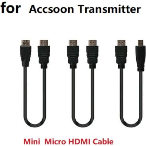 DSLR camera Cable for Accsoon CineEye Wireless 5G 1080P Mini HDMI Cable - Compatible Transmission MINI MICRO HDMI cable