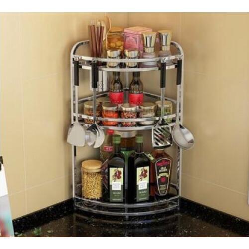 Stainless steel kitchen racks. Wall hangers. Tripod kitchenware
