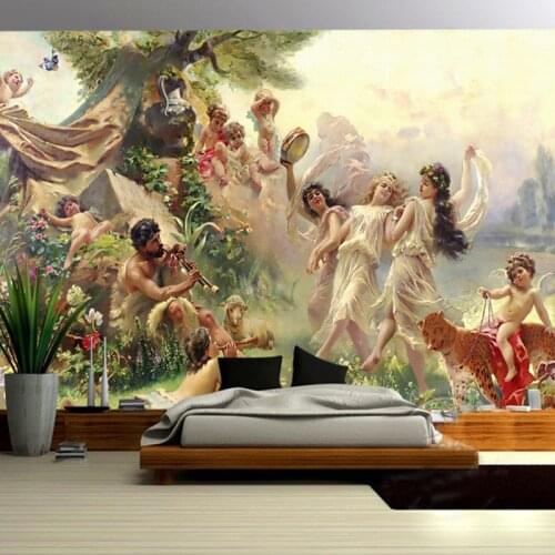 Custom Mural Wallpaper European Style People Oil Painting Living Room Bedroom Wall Decor Painting Canvas Home Decoration Picture