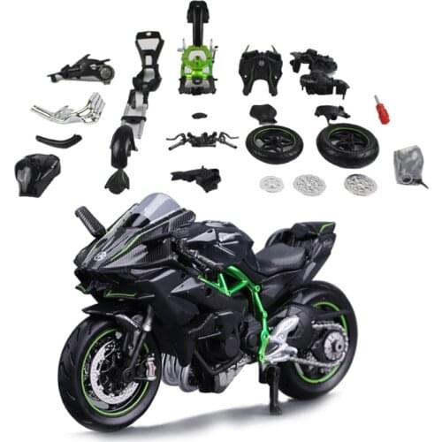 Maisto 1:12 Kawasaki ZX-14 assembled alloy motorcycle model motorcycle model assembled DIY toy tools