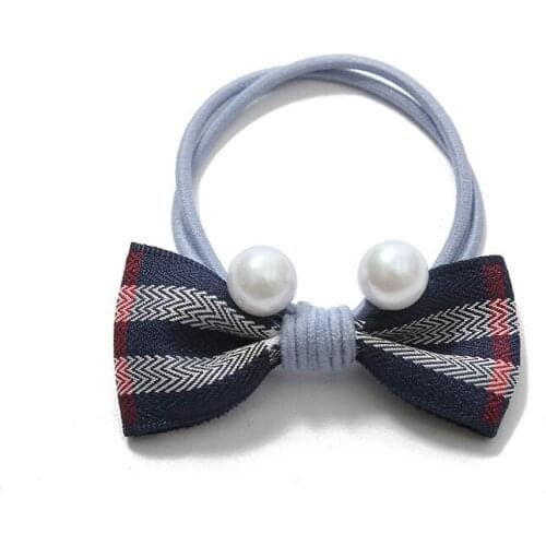 Korean Style New Arrive Autumn& Winter Fabric Bowknot Butterfly Hair Band Retro Vintage Bair Rope Hair Rings Elastic Girl Women