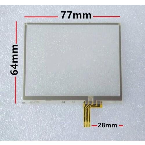 New 3.5 inch resistive touch screen access control inquiry machine GPS touch screen 4 wire welding 77*64mm