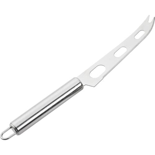 Stainless Steel 3 Holes Cheese Knife Sawtooth Blade Pizza Bread Butter Cake Cut Kitchen Baking Tools Kitchenware