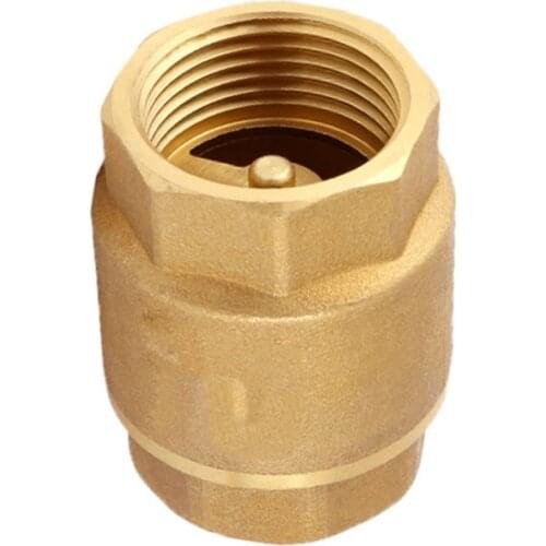 1/2" 3/4" 1" BSP Female Thread Brass Vertical Lift Spring Check Valve One Way Non Return Valve