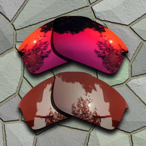 Violet Red&Bronze Brown Sunglasses Polarized Replacement Lenses for Oakley Bottle Rocket