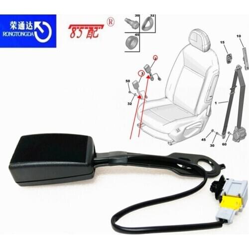 Seat belt pre-tensioned seat belt lock 96730206ZD 96753793ZD For Citroen C-Elysee For Peugeot 301 safety pre-tensioned lock