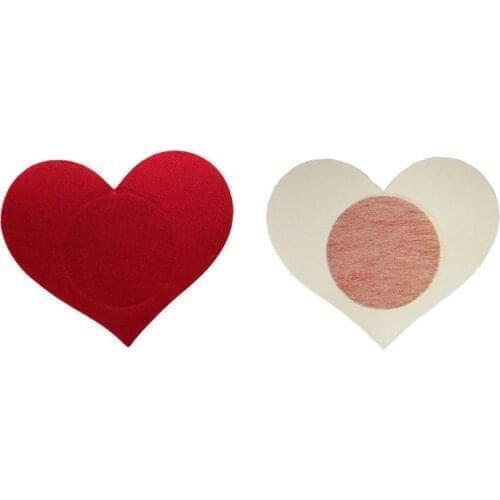 2pcs Sexy Heart-shaped Breast Petals for Women Formal Dress Lingerie Breast Bra Nipple Cover Pasties Stickers Accessories
