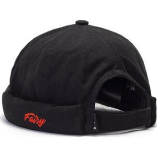 Solid Cotton Skullcap Hip Hop Hat without Visor Folding Cuff 2020 Spring Beanies Ski Hats Letter embroidery Retro Cap Wholesale