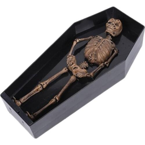 Glowing Dancing Zombie Halloween Coffin Decor Prank Prop Easter Coffin Ornament Creative Haunted House Prop Halloween