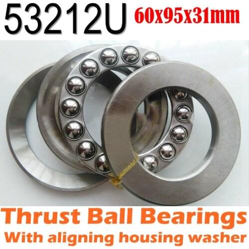 60x95x31 mm Thrust Ball Bearings 53212U Axial 53212M 18212 Plane With aligning housing washer 60*95*31 Free shipping Wholesale