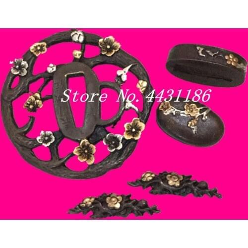HIGH QUALITY BRASS GUARD TSUBA FOR JAPANESE SAMURAI SWORD KATANA DIY FITTING- TSUBA/FUCHI/KASHIRA/MENUKI