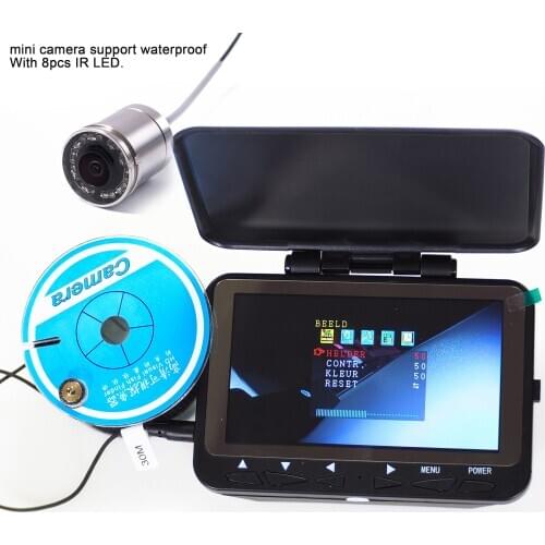 WF06 Original 15/30M 1000TVL Fish Finder Underwater Ice Fishing Camera 4.3" LCD Monitor 8PCS LED Night Vision Camera For Fishing