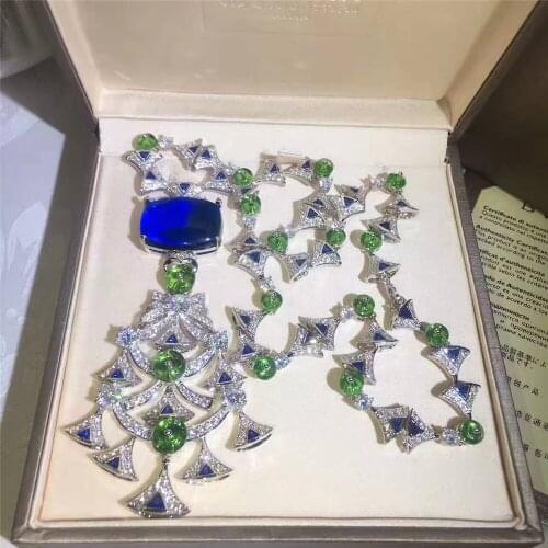 Xc492 Luxury Designer Fashion 925 Sterling Silver Jewelry zirconia Water droplets shape cf