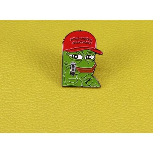 Funny Donald Trump Make America Great Again Theme Soft Enamel Pin Badge Trump 2020 Best man gift Brooch