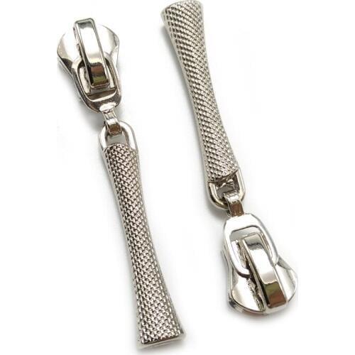 20pcs/lot, Crafted Canton Tower Shape 5# Metal Zipper Sliders, Zip Repair Kit Zipper Head Pulls, DIY Bag Sewing Accessories