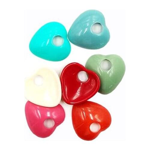 20pcs/lot New Creative Acrylic Hollow Heart Charms Connectors for Diy Fashion Earrings Pendant Hangings Jewelry Accessories