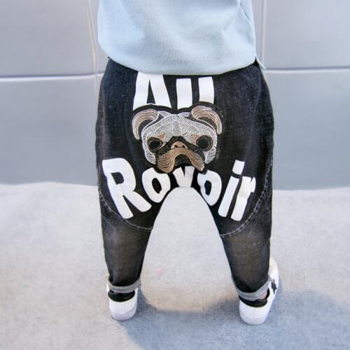 2020 new autumn boys jeans cartoon dog hip-hop pants toddler girl jeans kids jeans teenage boys clothing girls denim trousers