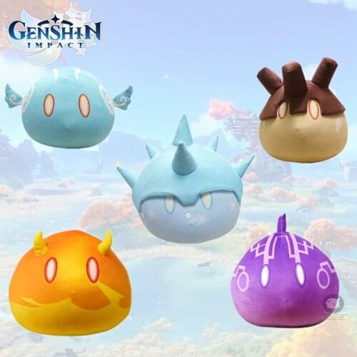 Anime Genshin Impact Traveler Mondstadt Paimon Short Plush Doll Pillow Cute Toys Cartoon Cushion Birthday Xmas Gifts