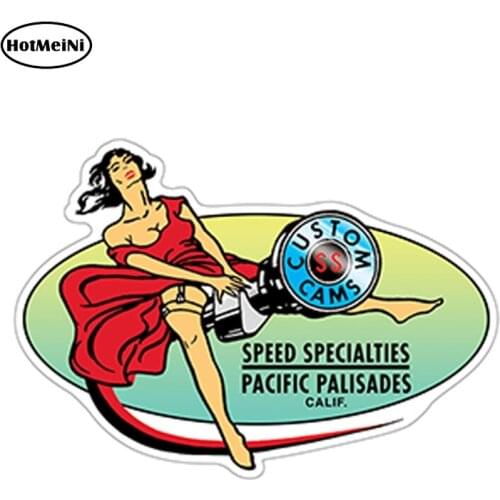 HotMeiNi 12cm x 8.4cm Custom Cams Hot Rod Car Sticker Funny Auto Sticker Decals Car Styling Motorcycle Decal Accessories
