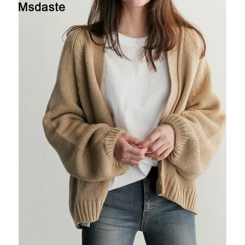 Warm Sweater Cardigan Top For Woman Casual New Autumn Winter Female Coat Women Loose Oversize Knitted Cardigans Tops Sweaters