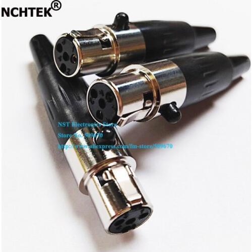 NCHTEK Mini XLR 4Pin Female Audio Microphone Chassis Mount TB4M Match TA4F Connector/Free DHL Shipping/200PCS