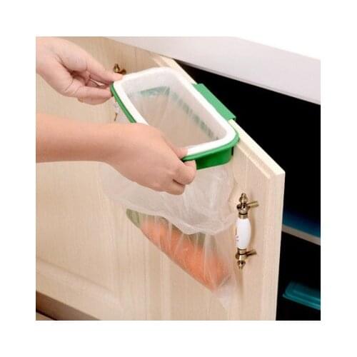 1Pc New Kitchen Gadgets Cabinet Door Garbage Bag Shelf Kitchen Accessories Rack Hanging Storage Trash Rack Kitchen Tools