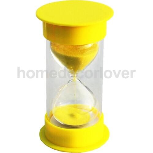 Hourglass Timer Yellow Lid & Sand