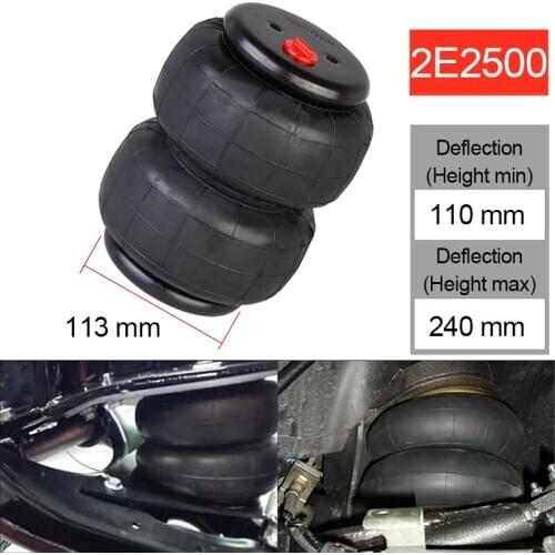 Air ride Springs suspension oem2E2500 2500Ib Air Single Port 1/2"npt universal for most brand trucks