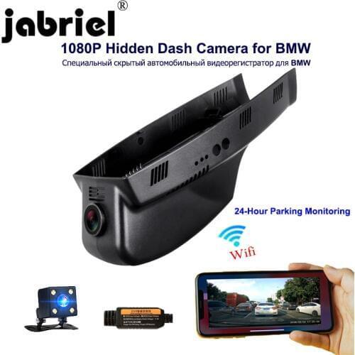 Jabriel hidden 1080P auto 24 hour car recorder dvr dash cam dual lens rear camera for BMW X5 e70 e46 e60 e90 f10 f15 f25 f30 g30