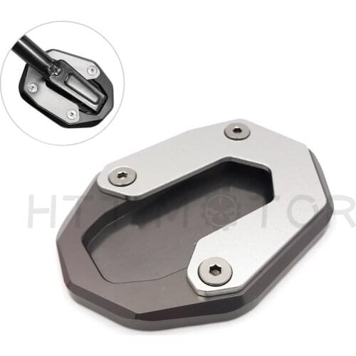 Aftermarket free shipping motorcycle parts Side Stand Extension Pad Plate Enlarge For Ducati Scrambler 800 2015-2018 gray