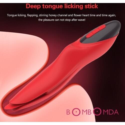G-spot Vibrator For Women Vagina Tongue Licking Masturbator 7 Speed Vibrating Quiet Clitoris Stimulator Adult Sex Toys for Women