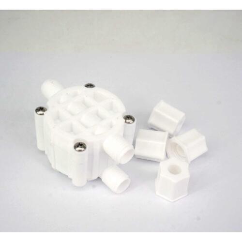 1/4" Tube Fit Auto Shut Off 4 Way Valve For RO Reverse Osmosis System