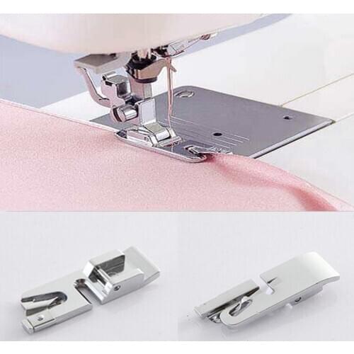 1PCS Sewing Tools Top Quality Rolled Hem Foot For Brother Janome Singer Toyota Silver Bernet Sewing Machine On Sale
