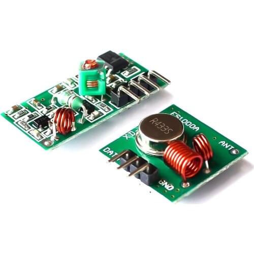 10pair/lot RF wireless receiver module & transmitter module board Ordinary super- regeneration 315/433MHZ DC5V (ASK /OOK)
