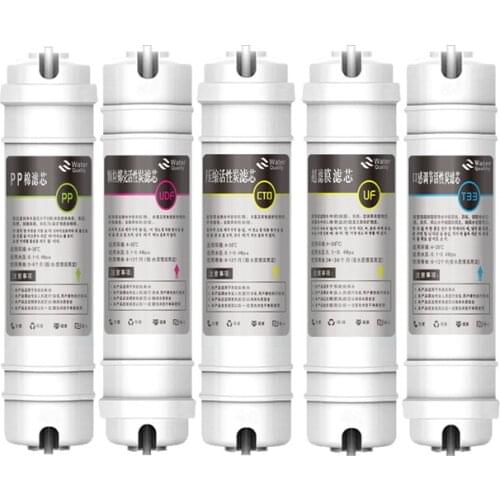 10Inch Quick Connect Universal 5 Stage Water Filter Replacement PP Cotton UDF CTO UF Water Purifier Accessories
