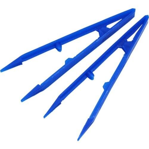 100 Pcs/pack Disposable Plastic Tweezers Dental Materials Dressings Disinfection Sterile Forceps
