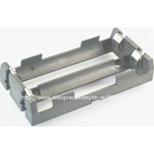 2pcs DIY Battery Holder through hole 4pin for dual 18650 7.4V rechargeable Lithium batteries Straight Mount PCB solder