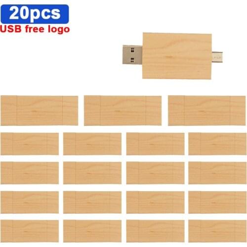 20pcs/lot Pen drive OTG usb 2.0 wooden custom LOGO usb flash drive usb 2.0 4GB 8GB 16GB 32GB 64GB pen drive for photography