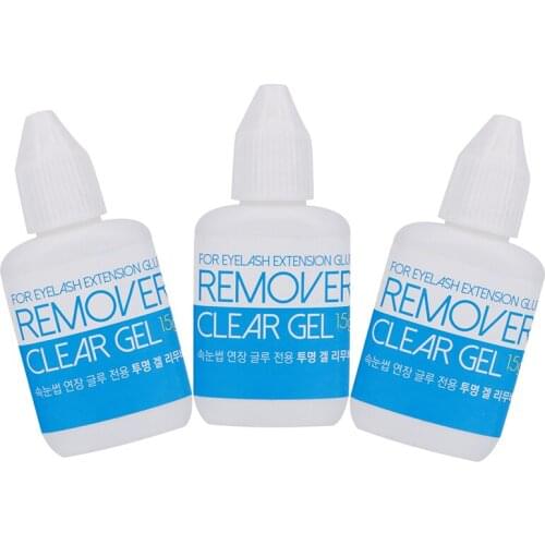 3 bottles Sky Gel Clear Remover for Eyelash Extension Glue from Korea Removing Eyelash Extensions
