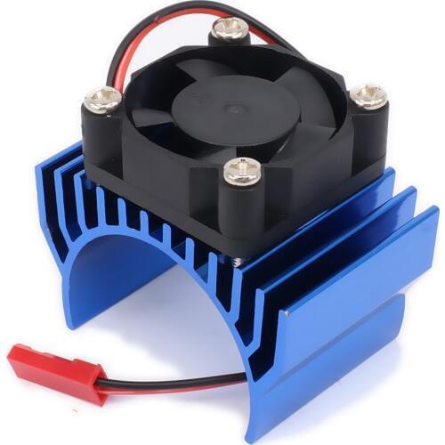 540/545/550 Size Motor Heat Sink Heatsink With Fan Cooling Head Vent Top 6v JST For 1/10 Model Car HSP HPI Wltoys Himoto Tamiya