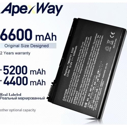 10.8V Laptop battery for Acer Extensa 5220 5230 5420 5420G 5430 5610 5620 5620G 5620Z 5630 7120 7220 7620 GRAPE32 TM00741 6 Cell
